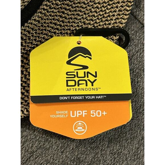 NWT Sun Day SPF 50+ Tweed Havana Hat size L - Picture 6 of 9